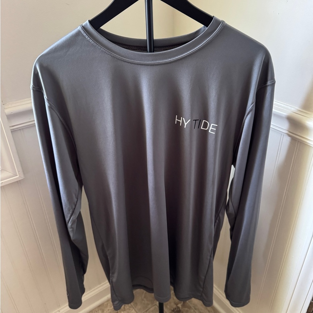 Holloway HY TIDE Dark Gray Long Sleeve Tee Size Medium